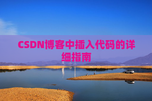 CSDN博客中插入代码的详细指南